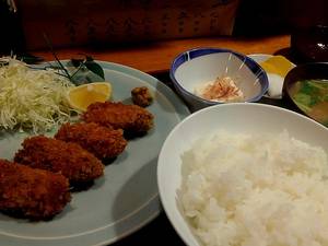 カキフライ定食